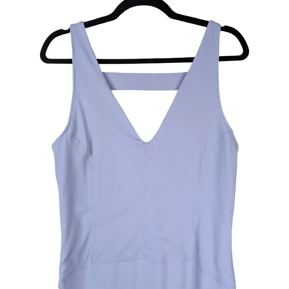Free People Lavender V-Neck Sleeveless Jumpsuit